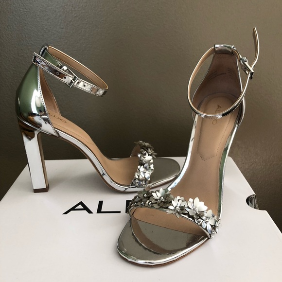 Aldo Shoes - ALDO silver heels